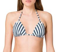 Skiny Damen Triangel gepaddet Surf Girl Bikini, Midnight Stripes, 40