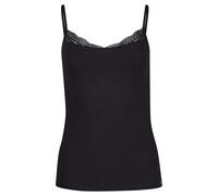 Unterhemd SKINY "Classicotton", Damen, Gr. 42, N-Gr, schwarz, Obermaterial: 94% Baumwolle, 6% Elasthan. Spitze: 85% Polyamid, 15% Elasthan, casual, Unterhemden, Weiche verstellbare Träger aus Stoff (7