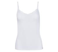 SKINY Damen Unterhemd - Spaghettishirt, Classic Cotton, Spitze, Baumwoll-Stretch Weiß 2XL