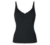 Skiny Damen Micro Essentials 084261 Unterhemd, Schwarz, 40