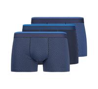 SKINY Herren Boxershorts, 3er Pack - Pants Cotton Multipack, Unterwäsche, Unterhose, einfarbig Blau/Dunkelblau XXL