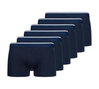 SKINY Herren Boxershorts, 6er Pack - Pants Cotton Multipack, Unterwäsche, Unterhose, einfarbig Blau M