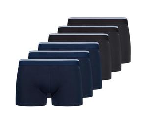 SKINY Herren Boxershorts, 6er Pack - Pants Cotton Multipack, Unterwäsche, Unterhose, einfarbig Blau/Schwarz / M M Blau