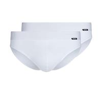 Skiny Herren Brasil-Slip Cotton Retro Feinripp Baumwolle 2er Pack Weiß M