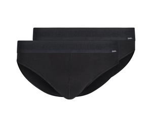 SKINY Herren Brasil-Slip, 2er Pack - Cotton Retro, Unterhose, Feinripp, Baumwolle S Schwarz