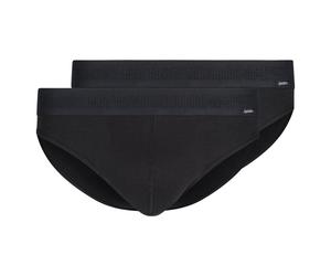 SKINY Herren Brasil-Slip, 2er Pack - Cotton Retro, Unterhose, Feinripp, Baumwolle Schwarz S
