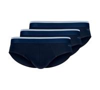 Brasilslip SKINY "Cotton Multipack", Herren, Gr. XL, crown blau, Obermaterial: 95% Baumwolle, 5% Elasthan, unifarben mit Farbeinsatz, normal, Unterhosen, klassisch, basic, elastisch, bequem, kein Eins