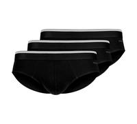 Skiny Herren Brasil-Slip 085741 – 3er-Pack Baumwolle – Gr. L Schwarz