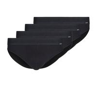 SKINY Herren Brasil-Slip, 4er Pack - Cotton Retro, Unterhose, Feinripp, Baumwolle XXL Schwarz