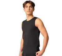 Tanktop mit Label-Detail L men Black