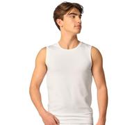 Tanktop mit Label-Detail M men Weiss