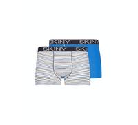 SKINY Herren Cotton Multipack 086487 Boxershorts, egret Stripes Selection, XXL (2er Pack)