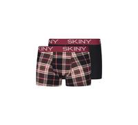 SKINY Herren Cotton Multipack 086487 Retroshorts, blackcheck Selection, XL (2er Pack)