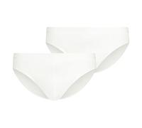 SKINY® Herren Brasil-Slip, 2er Pack - Cotton Retro, Unterhose, Feinripp, Baumwolle, weiß, L Weiß