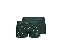 Skiny Herren Pant 2er Pack Cotton Multipack Tennis Ball Selection Grün