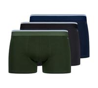 SKINY Herren Boxershorts, 3er Pack - Pants Cotton Multipack, Unterwäsche, Unterhose, einfarbig Schwarz/Blau/Grün M