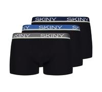 SKINY Herren Pants 3er Pack - Unterwäsche, Unterhose, Baumwolle, Logobund, einfarbig Schwarz XXL