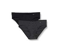 Skiny Herren Skiny Brasil voor heren, set van 2 micro-multipack Slip, Blackstripe Selection, M EU