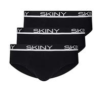 Skiny Herren Skiny Herren Brasil 3er Pack Cotton Multipack Slip, Schwarz, M Kurz EU