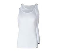Skiny Tanktop aus Baumwolle im 2er-Pack in Weiß, Größe L, Artikelnr. 1399482L Weiß L Herren