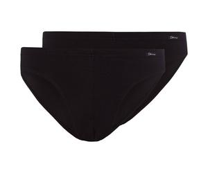 SKINY Herren Slips 2er Pack - Brasil Briefs, Unterwäsche Set, Cotton Stretch L Schwarz