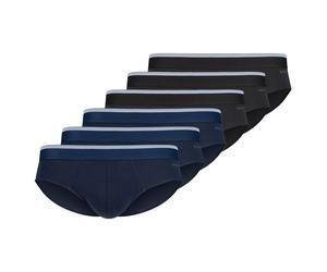 SKINY Herren Slips. 6er Pack - Brasil-Slips Cotton Multipack, Unterwäsche, Cotton Stretch Blau/Schwarz M