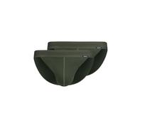 SKINY Herren Tanga-Slip, 2er Pack - Cotton Retro, Unterhose, Feinripp, Baumwolle Dunkelgrün M