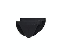 SKINY Herren Tanga-Slip, 2er Pack - Cotton Retro, Unterhose, Feinripp, Baumwolle Schwarz XL