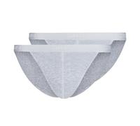 Skiny Herren Tanga Cotton Rib G-String, Silver Melange (080693), L (2er Pack)