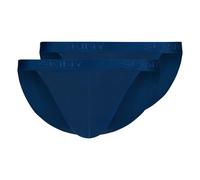 SKINY Herren Tanga-Slip, 2er Pack - Cotton Retro, Unterhose, Feinripp, Baumwolle Blau 2XL