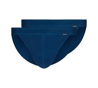 SKINY Herren Tanga-Slip, 2er Pack - Cotton Retro, Unterhose, Feinripp, Baumwolle Blau / 2XL XXL Blau