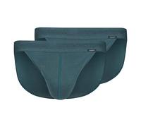 SKINY Herren Tanga-Slip, 2er Pack - Cotton Retro, Unterhose, Feinripp, Baumwolle Blau (Orion Blue) / M M Blau