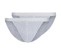 SKINY Herren Tanga-Slip, 2er Pack - Cotton Retro, Unterhose, Feinripp, Baumwolle M Grau