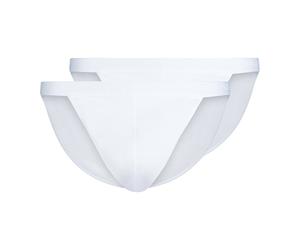 SKINY Herren Tanga-Slip, 2er Pack - Cotton Retro, Unterhose, Feinripp, Baumwolle Weiß / 2XL XXL Weiß