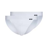 SKINY Herren Tanga-Slip, 2er Pack - Cotton Retro, Unterhose, Feinripp, Baumwolle Weiß S