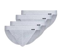 SKINY Herren Tanga-Slip, 4er Pack - Cotton Retro, Unterhose, Feinripp, Baumwolle Grau S