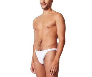 SKINY Herren Tanga-Slip, 4er Pack - Cotton Retro, Unterhose, Feinripp, Baumwolle L Weiß
