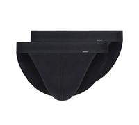 SKINY Herren Tanga-Slip, 4er Pack - Cotton Retro, Unterhose, Feinripp, Baumwolle S Schwarz