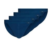 SKINY Herren Tanga-Slip, 4er Pack - Cotton Retro, Unterhose, Feinripp, Baumwolle XXL Blau