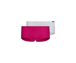 SKINY Mädchen Pants, 2er Pack - Boyleg Shorty, Unterhose, Cotton Stretch Pink/Weiß 176