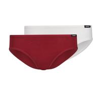 SKINY Mädchen Slip, 2er Pack - Rio-Slip, Bikini Briefs, Unterhose, Cotton Stretch Rot/Weiß / 152 152 Mehrfarbig