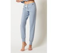 Skiny Damen Pyjamahose Night In Mix & Match denimmelange Stars Blau 44