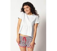 Skiny Pyjama-Oberteil in Hellblau - Größe 40 | Damen Loungewear