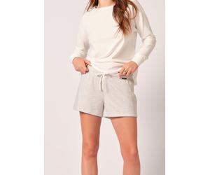 Skiny Pyjama-Shorts in Hellgrau - Größe 40 | Damen Loungewear