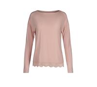 Skiny Regular Fit Longsleeve mit Spitzenbesatz in Rose, Größe 36