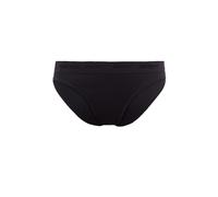 SKINY Damen Rio Slip, 2er Pack - Unterwäsche, Unterhose, Baumwolle, Logobund, Feinripp, einfarbig Schwarz 38