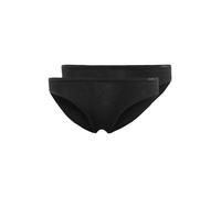 Skiny Damen Taillenslip Advantage Cotton Rio – 2er Pack, Schwarz, Größe 36