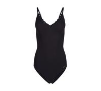 SKINY Damen Body - Unterwäsche, Spaghettiträger, Spitze, V-Ausschnitt, einfarbig Schwarz 44