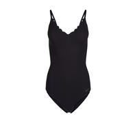 SKINY Damen Body - Unterwäsche, Spaghettiträger, Spitze, V-Ausschnitt, einfarbig Schwarz 44