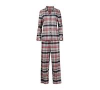 SKINY - Skiny Damen Pyjama lang Night In Skiny Flanell classic melange check - Gr. - 38